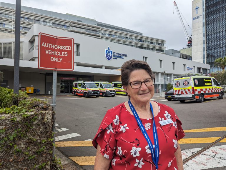 HOSPITAL CHAPLAINCY: Rhonda Daley at St Vincents Hospital where she supports patients and staff in difficult moments.